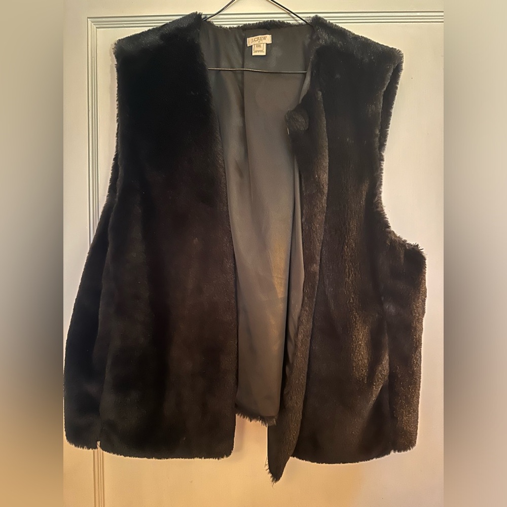 J. Crew XXL Faux Fur Vest